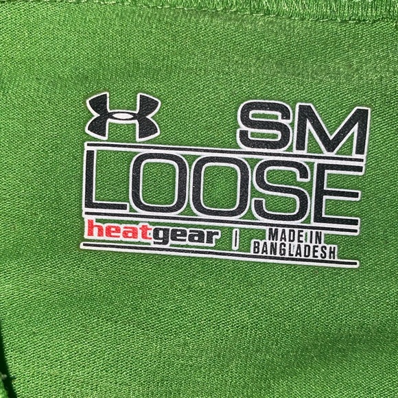Under Armour Loose Fit Small Green Heat Gear - Picture 3 of 4